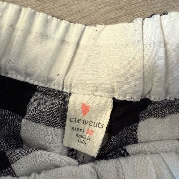 Crewcuts Girls 2 Set Outfit black & white plaid and denim size 12 - Picture 7 of 9